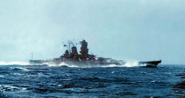 WWII - IJN Yamato at speed