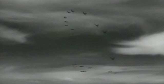 WWII - Midway, VB-3 beginning attack on Soryu